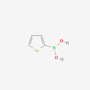 molecular formula C4H5BO2Se B1301798 Selenophen-2-ylboronic Acid CAS No. 35133-86-9