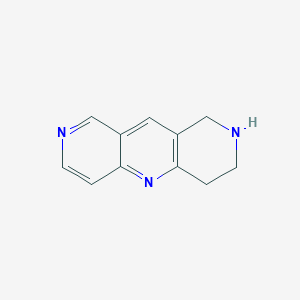 molecular formula C11H11N3 B1301800 1,2,3,4-Tetrahydropyrido[4,3-b][1,6]naphthyridine CAS No. 387358-40-9