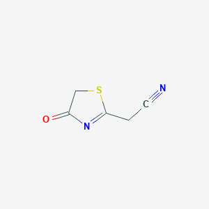 molecular formula C5H4N2OS B1301802 1,3-Thiazolin-4-one-2-acetonitrile CAS No. 74246-64-3