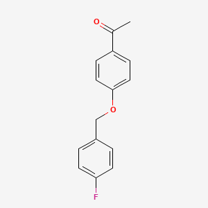 molecular formula C15H13FO2 B1301805 4'-(4-Fluorobenzyloxy)acetophenone CAS No. 72293-96-0
