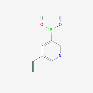 molecular formula C7H8BNO2 B13018057 (5-Vinylpyridin-3-yl)boronic acid 