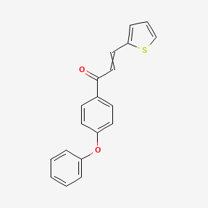 molecular formula C19H14O2S B1301806 1-(4-Phenoxyphenyl)-3-thiophen-2-ylprop-2-en-1-one 
