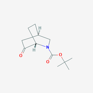 molecular formula C12H19NO3 B13018071 tert-butyl (1S,4R)-6-oxo-2-azabicyclo[2.2.2]octane-2-carboxylate 