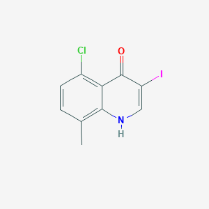 molecular formula C10H7ClINO B13018093 5-Chloro-3-iodo-8-methylquinolin-4(1H)-one 
