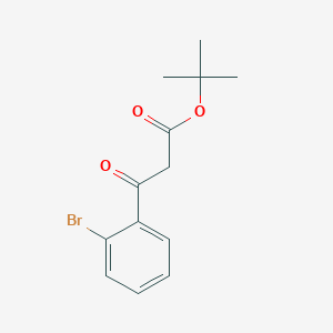 molecular formula C13H15BrO3 B13018105 tert-Butyl 3-(2-bromophenyl)-3-oxopropanoate 