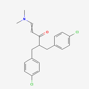 molecular formula C20H21Cl2NO B1301812 (E)-4-(4-chlorobenzyl)-5-(4-chlorophenyl)-1-(dimethylamino)-1-penten-3-one 