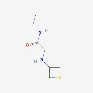 molecular formula C7H14N2OS B13018216 N-Ethyl-2-(thietan-3-ylamino)acetamide 