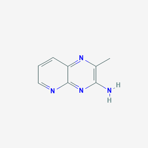 molecular formula C8H8N4 B13018302 2-Methylpyrido[2,3-b]pyrazin-3-amine CAS No. 1258652-12-8