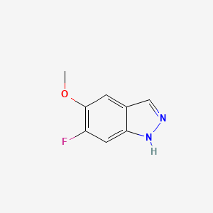 molecular formula C8H7FN2O B13018370 6-fluoro-5-methoxy-1H-indazole 
