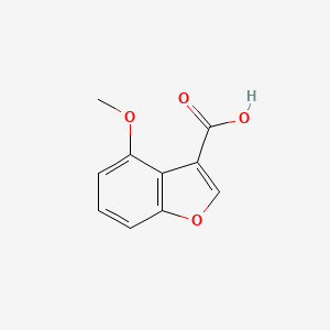 molecular formula C10H8O4 B13018371 4-Methoxybenzofuran-3-carboxylic acid 