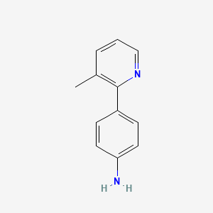 molecular formula C12H12N2 B1301838 4-(3-Methylpyridin-2-yl)aniline CAS No. 885955-74-8