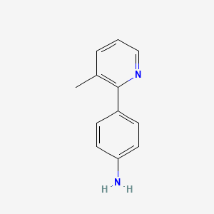 B1301838 4-(3-Methyl-2-Pyridyl)aniline CAS No. 885955-74-8