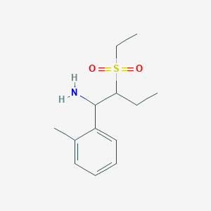 molecular formula C13H21NO2S B13018419 2-(Ethylsulfonyl)-1-(o-tolyl)butan-1-amine 