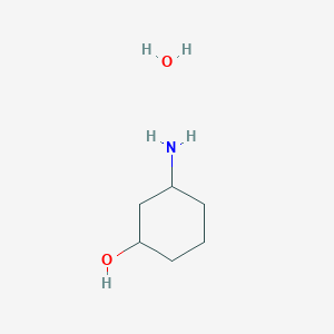 molecular formula C6H15NO2 B13018435 3-Aminocyclohexanol hydrate 