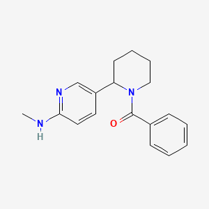 molecular formula C18H21N3O B13018437 (2-(6-(Methylamino)pyridin-3-yl)piperidin-1-yl)(phenyl)methanone 