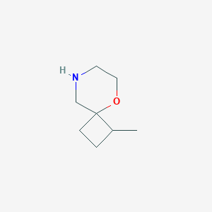 molecular formula C8H15NO B13018451 1-Methyl-5-oxa-8-azaspiro[3.5]nonane 