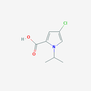 molecular formula C8H10ClNO2 B13018462 4-Chloro-1-isopropyl-1H-pyrrole-2-carboxylic acid 