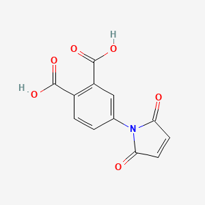 molecular formula C12H7NO6 B1301848 4-(2,5-Dioxo-2,5-dihydro-1H-pyrrol-1-yl)phthalic acid CAS No. 56896-91-4