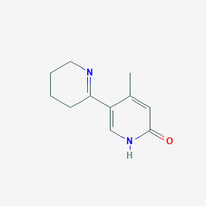 molecular formula C11H14N2O B13018549 4'-Methyl-3,4,5,6-tetrahydro-[2,3'-bipyridin]-6'(1'H)-one 