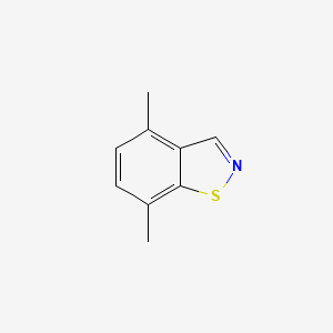 molecular formula C9H9NS B13018578 4,7-Dimethylbenzo[d]isothiazole 