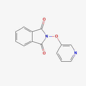 molecular formula C13H8N2O3 B13018646 2-(Pyridin-3-yloxy)isoindoline-1,3-dione 