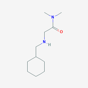 molecular formula C11H22N2O B13018650 2-[(cyclohexylmethyl)amino]-N,N-dimethylacetamide 