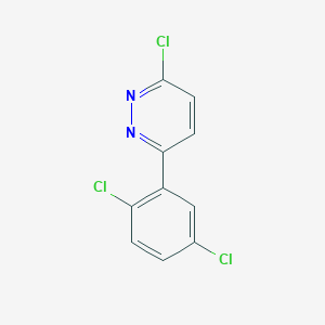 molecular formula C10H5Cl3N2 B13018667 3-Chloro-6-(2,5-dichlorophenyl)pyridazine 