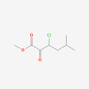 molecular formula C8H13ClO3 B13018671 Methyl 3-chloro-5-methyl-2-oxohexanoate 
