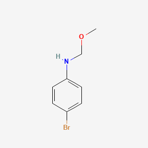 molecular formula C8H10BrNO B13018674 4-Bromo-N-(methoxymethyl)aniline 