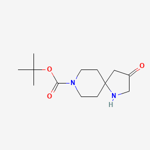 molecular formula C13H22N2O3 B13018683 tert-Butyl 3-oxo-1,8-diazaspiro[4.5]decane-8-carboxylate 
