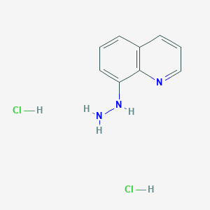 molecular formula C9H10ClN3 B1301870 8-Hydrazinylquinoline dihydrochloride CAS No. 91004-61-4
