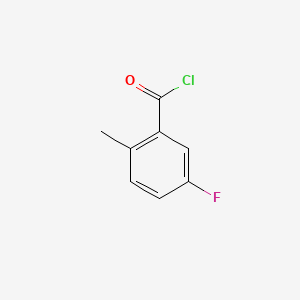 molecular formula C8H6ClFO B1301871 5-Fluoro-2-methylbenzoyl chloride CAS No. 21900-39-0