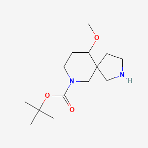 molecular formula C14H26N2O3 B13018731 tert-Butyl 10-methoxy-2,7-diazaspiro[4.5]decane-7-carboxylate 