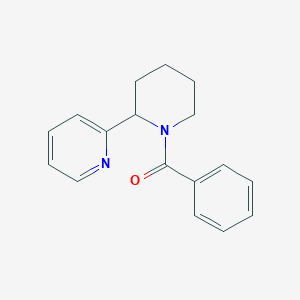 molecular formula C17H18N2O B13018740 Phenyl(2-(pyridin-2-yl)piperidin-1-yl)methanone 