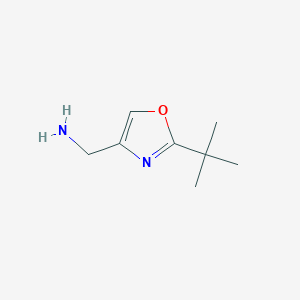 molecular formula C8H14N2O B13018744 (2-(tert-Butyl)oxazol-4-yl)methanamine 
