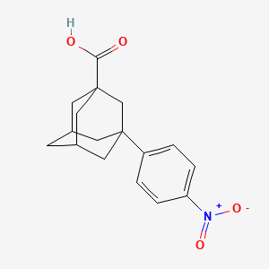 molecular formula C17H19NO4 B1301875 3-(4-Nitrophenyl)adamantane-1-carboxylic acid CAS No. 7123-76-4
