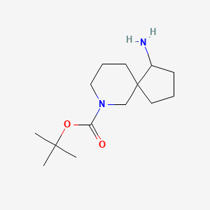 molecular formula C14H26N2O2 B13018772 tert-Butyl 1-amino-7-azaspiro[4.5]decane-7-carboxylate 