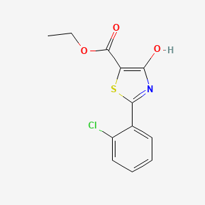 molecular formula C12H10ClNO3S B1301879 Ethyl 2-(2-chlorophenyl)-4-hydroxy-1,3-thiazole-5-carboxylate CAS No. 262856-07-5