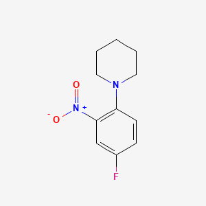 molecular formula C11H13FN2O2 B1301881 1-(4-氟-2-硝基苯基)哌啶 CAS No. 719-70-0