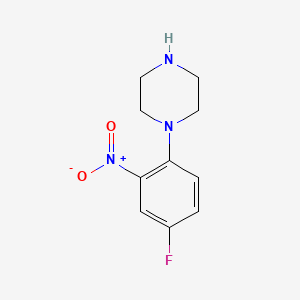 molecular formula C10H12FN3O2 B1301882 1-(4-氟-2-硝基苯基)哌嗪 CAS No. 243128-46-3