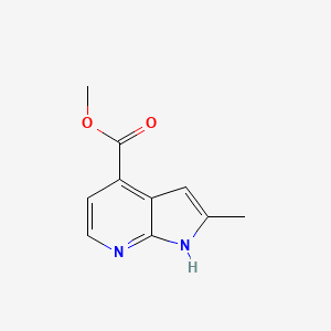 molecular formula C10H10N2O2 B13018847 methyl2-methyl-1H-pyrrolo[2,3-b]pyridine-4-carboxylate 