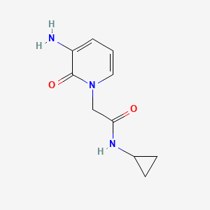 molecular formula C10H13N3O2 B13018889 2-(3-Amino-2-oxopyridin-1(2H)-yl)-N-cyclopropylacetamide 
