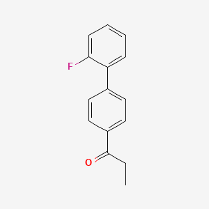 B1301890 1-(2'-Fluoro-[1,1'-biphenyl]-4-yl)propan-1-one CAS No. 37989-92-7