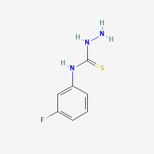 molecular formula C7H8FN3S B1301892 N-(3-氟苯基)肼基硫代酰胺 CAS No. 70619-48-6