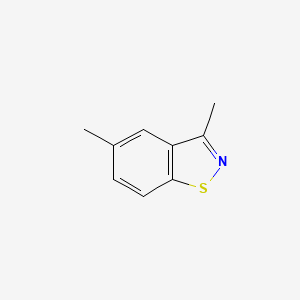 molecular formula C9H9NS B13018921 3,5-Dimethylbenzo[d]isothiazole 