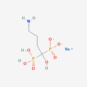 molecular formula C4H11NNaO7P2- B13018940 Alendronatedisodium 