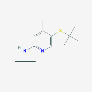 molecular formula C14H24N2S B13018948 N-(tert-Butyl)-5-(tert-butylthio)-4-methylpyridin-2-amine 