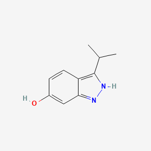 molecular formula C10H12N2O B13018956 3-Isopropyl-1H-indazol-6-OL 