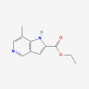 molecular formula C11H12N2O2 B13018964 Ethyl7-methyl-1H-pyrrolo[3,2-c]pyridine-2-carboxylate 