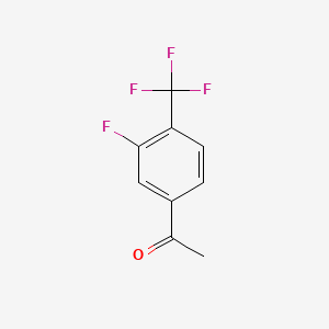 molecular formula C9H6F4O B1301899 3'-Fluoro-4'-(trifluoromethyl)acetophenone CAS No. 237761-81-8